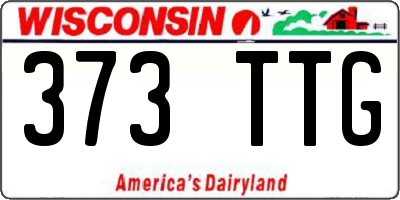 WI license plate 373TTG