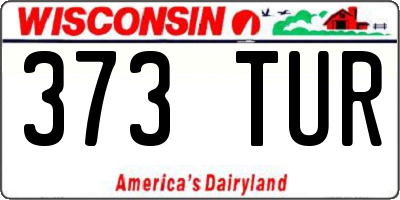 WI license plate 373TUR