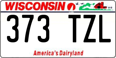 WI license plate 373TZL