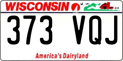 WI license plate 373VQJ