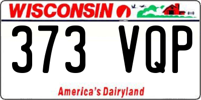 WI license plate 373VQP