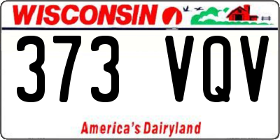 WI license plate 373VQV