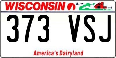 WI license plate 373VSJ