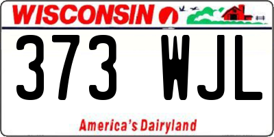 WI license plate 373WJL