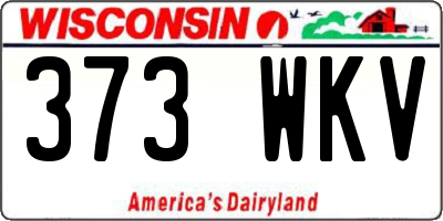 WI license plate 373WKV
