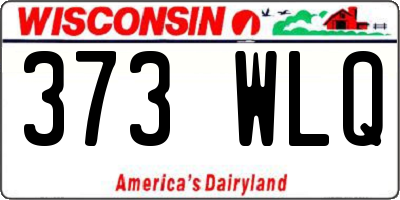 WI license plate 373WLQ