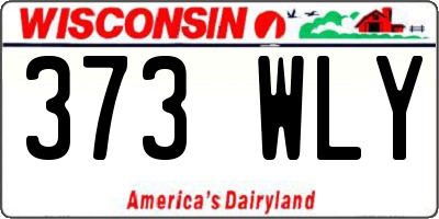 WI license plate 373WLY