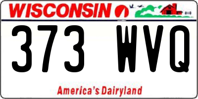 WI license plate 373WVQ