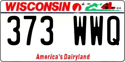 WI license plate 373WWQ