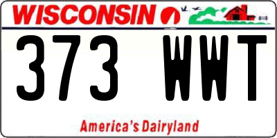 WI license plate 373WWT