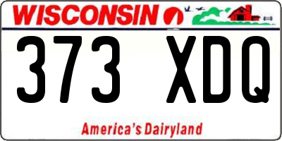 WI license plate 373XDQ