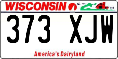 WI license plate 373XJW