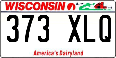 WI license plate 373XLQ