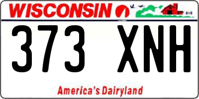 WI license plate 373XNH
