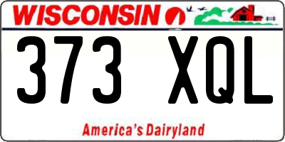 WI license plate 373XQL