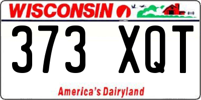WI license plate 373XQT