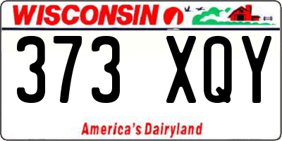 WI license plate 373XQY