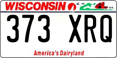WI license plate 373XRQ