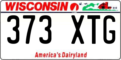WI license plate 373XTG
