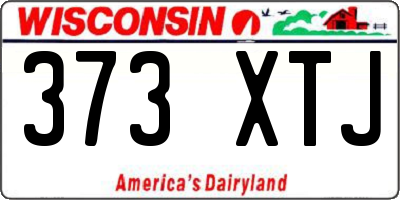 WI license plate 373XTJ