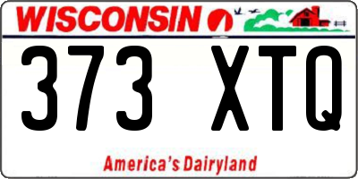 WI license plate 373XTQ