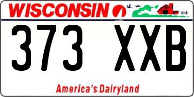 WI license plate 373XXB