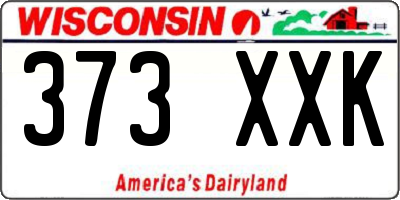 WI license plate 373XXK