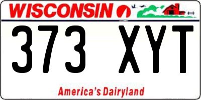 WI license plate 373XYT