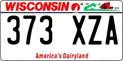 WI license plate 373XZA