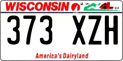 WI license plate 373XZH