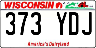 WI license plate 373YDJ