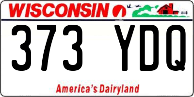 WI license plate 373YDQ