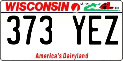 WI license plate 373YEZ