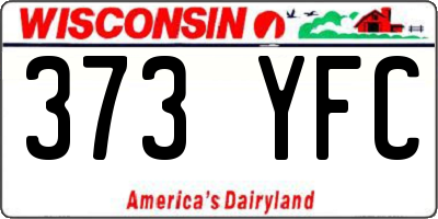 WI license plate 373YFC