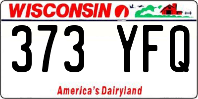 WI license plate 373YFQ