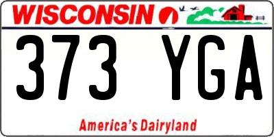WI license plate 373YGA