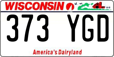 WI license plate 373YGD