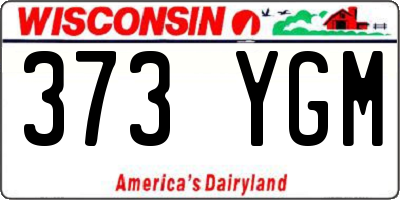 WI license plate 373YGM