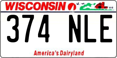 WI license plate 374NLE
