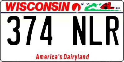 WI license plate 374NLR