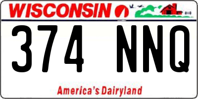 WI license plate 374NNQ