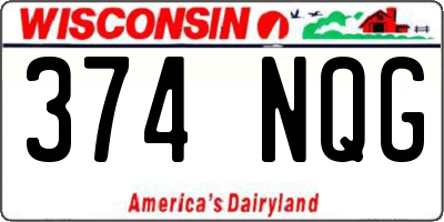 WI license plate 374NQG