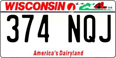 WI license plate 374NQJ