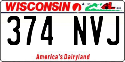 WI license plate 374NVJ
