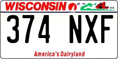 WI license plate 374NXF
