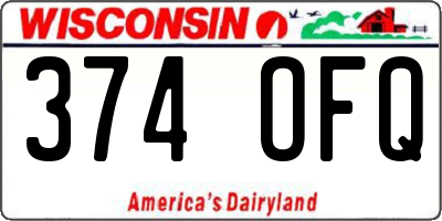 WI license plate 374OFQ