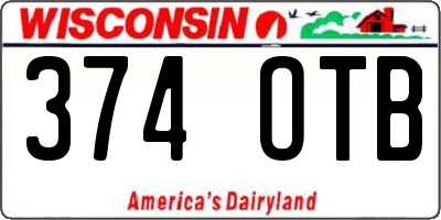 WI license plate 374OTB