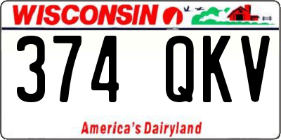 WI license plate 374QKV