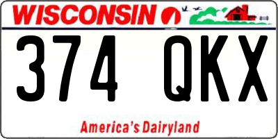 WI license plate 374QKX
