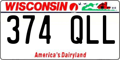 WI license plate 374QLL